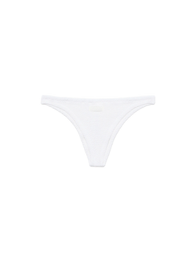 Naomi white crinkle cheeky swim briefs - MC2 Saint Barth