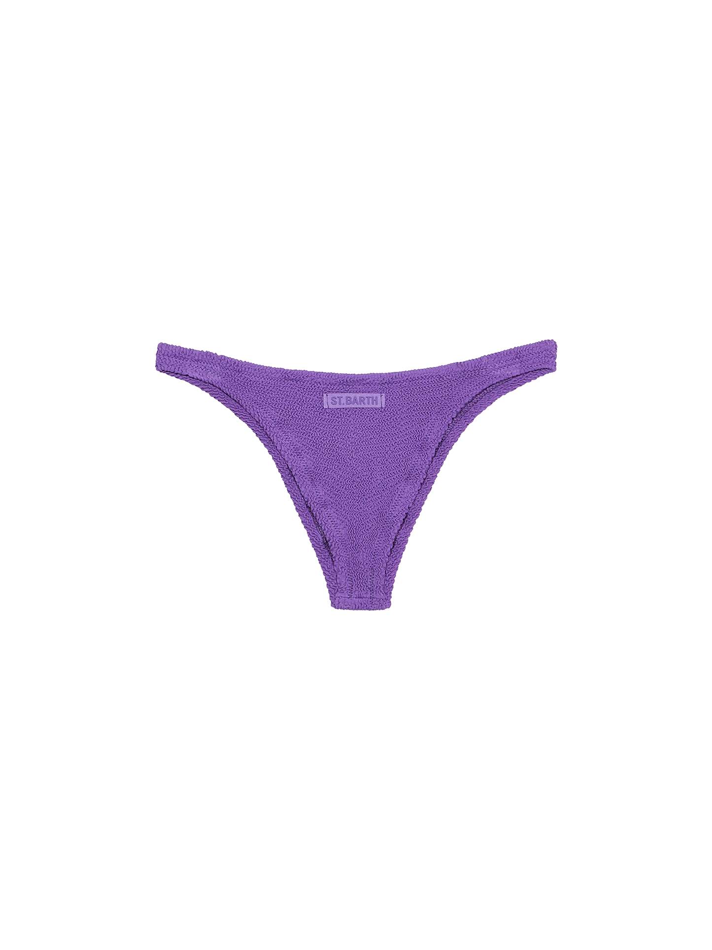 Woman purple crinkle cheeky swim briefs Naomi - MC2 Saint Barth