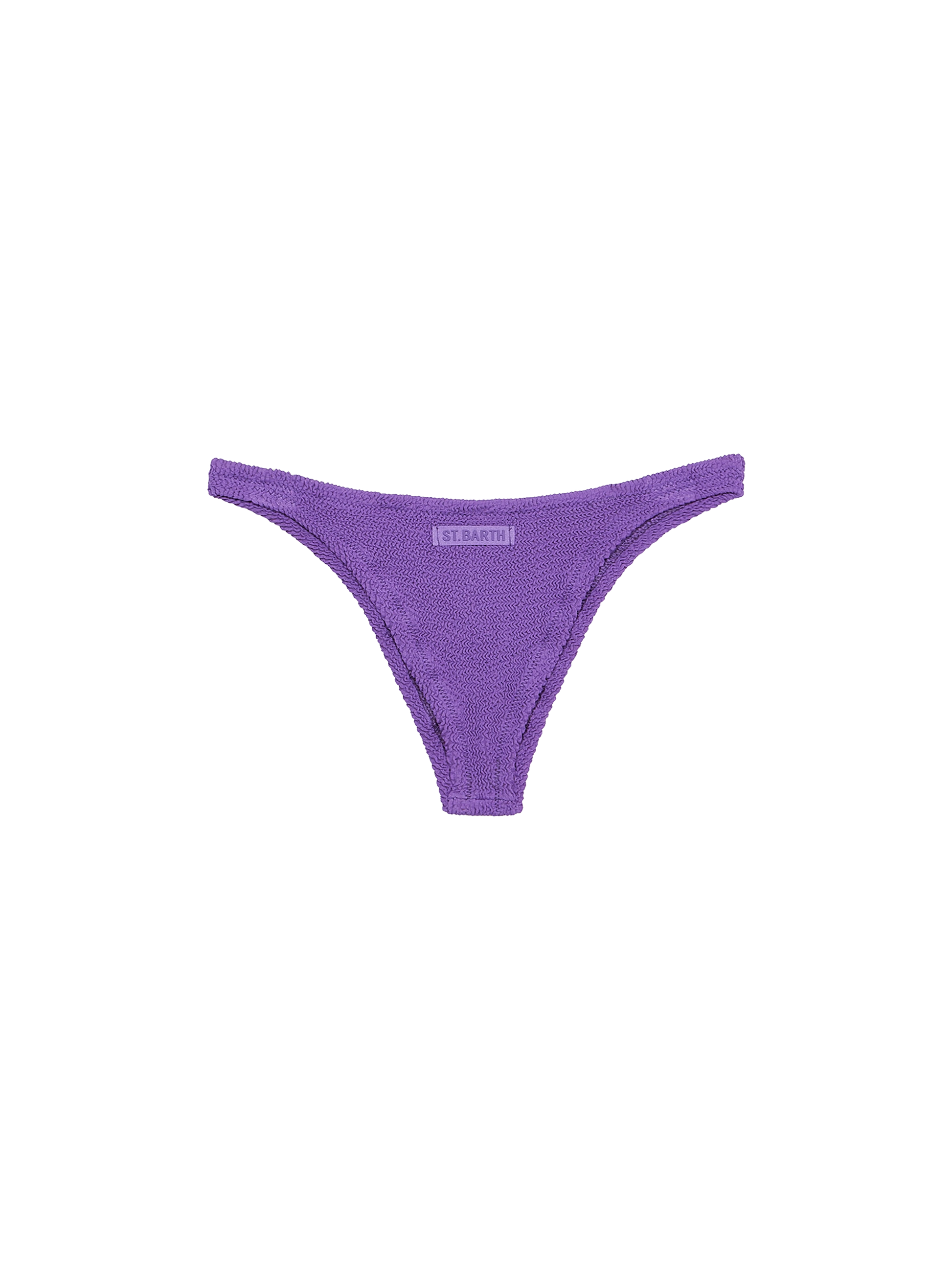 Woman purple crinkle cheeky swim briefs Naomi - MC2 Saint Barth