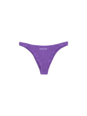 Woman purple crinkle cheeky swim briefs Naomi - MC2 Saint Barth