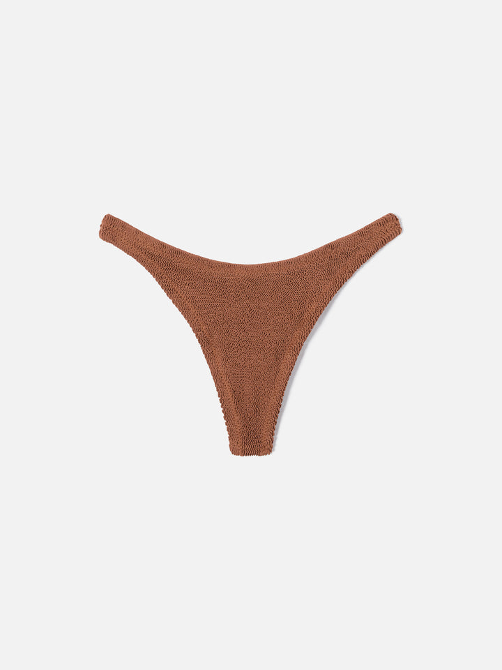 Pamy Naomi brown crinkle bikini