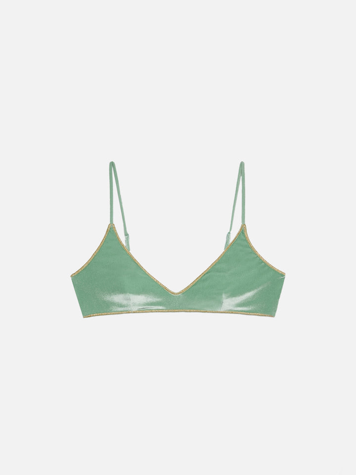 Paloma – Salbeigrünes Samt-U-Bralette