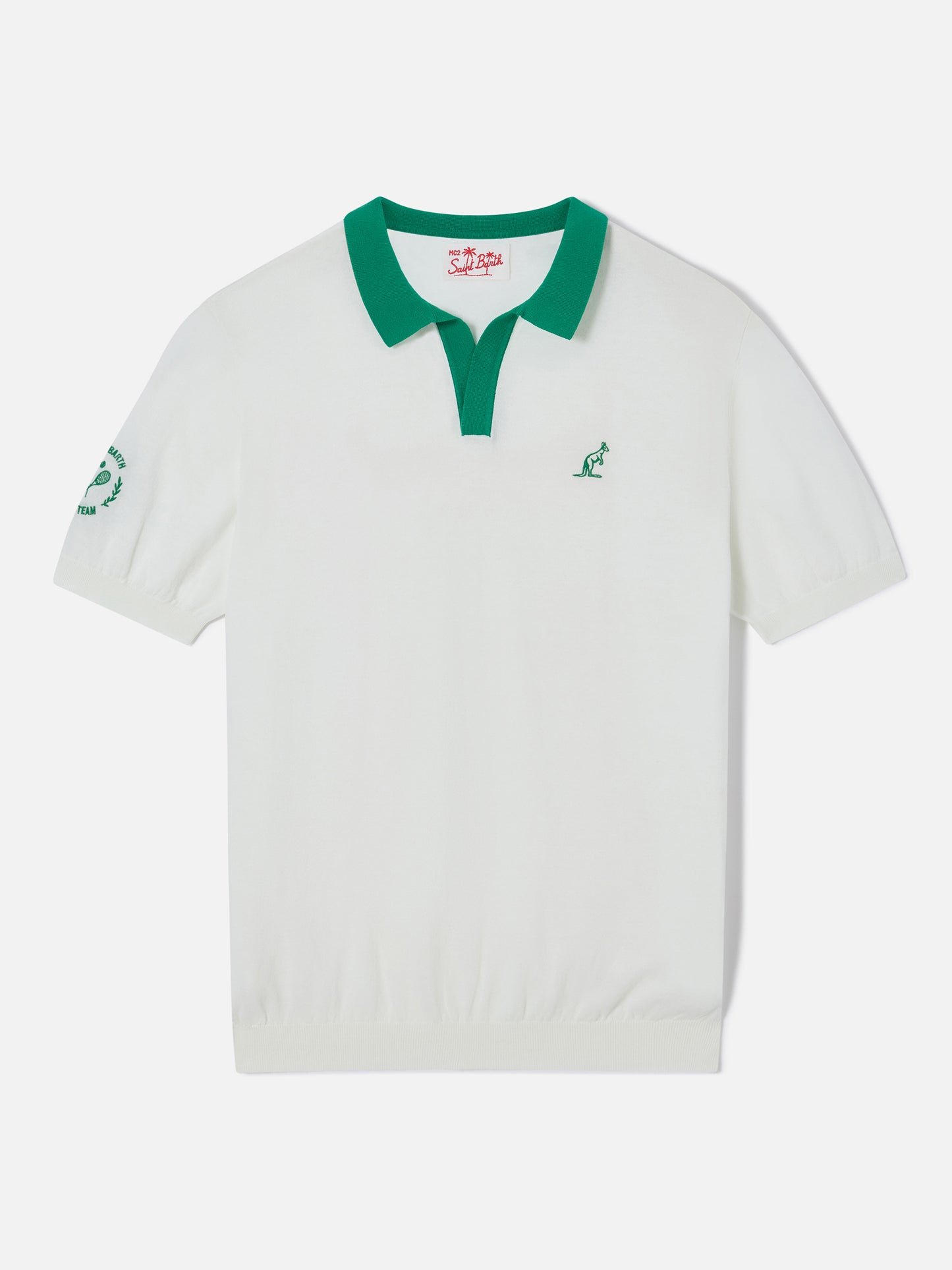 Polo de punto de algodón color blanco roto Newcombe | Special Edition 