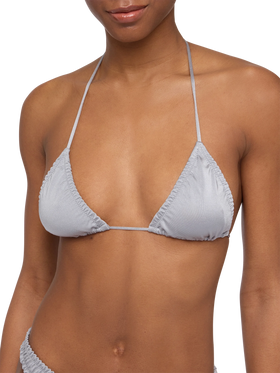 Nilly shimmer grey classic triangle top - MC2 Saint Barth