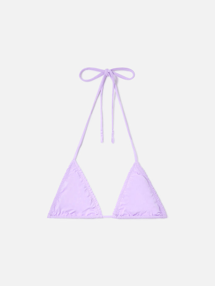 Nilly lilac triangle swimsuit top