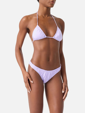Bikini triangle à volants Nilly Nalu lilas 