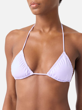 Parte superior de bikini triangular Nilly lilac 