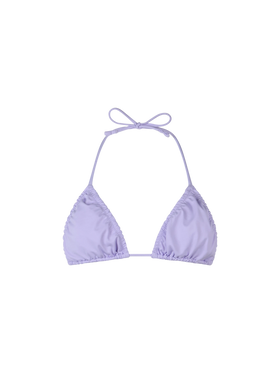 Woman lilac classic triangle top swimsuit Nilly - MC2 Saint Barth