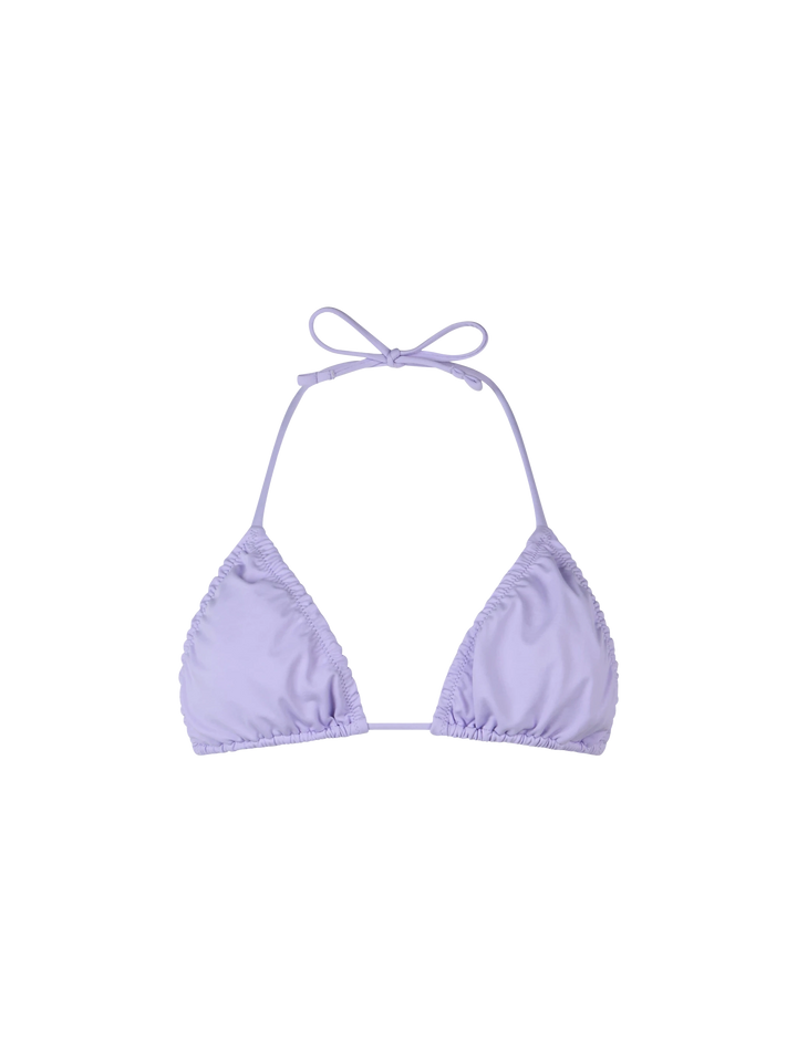 Woman lilac classic triangle top swimsuit Nilly - MC2 Saint Barth
