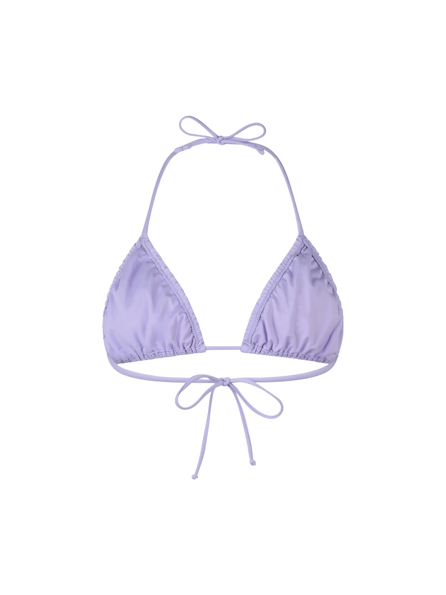 Woman lilac classic triangle top swimsuit Nilly - MC2 Saint Barth