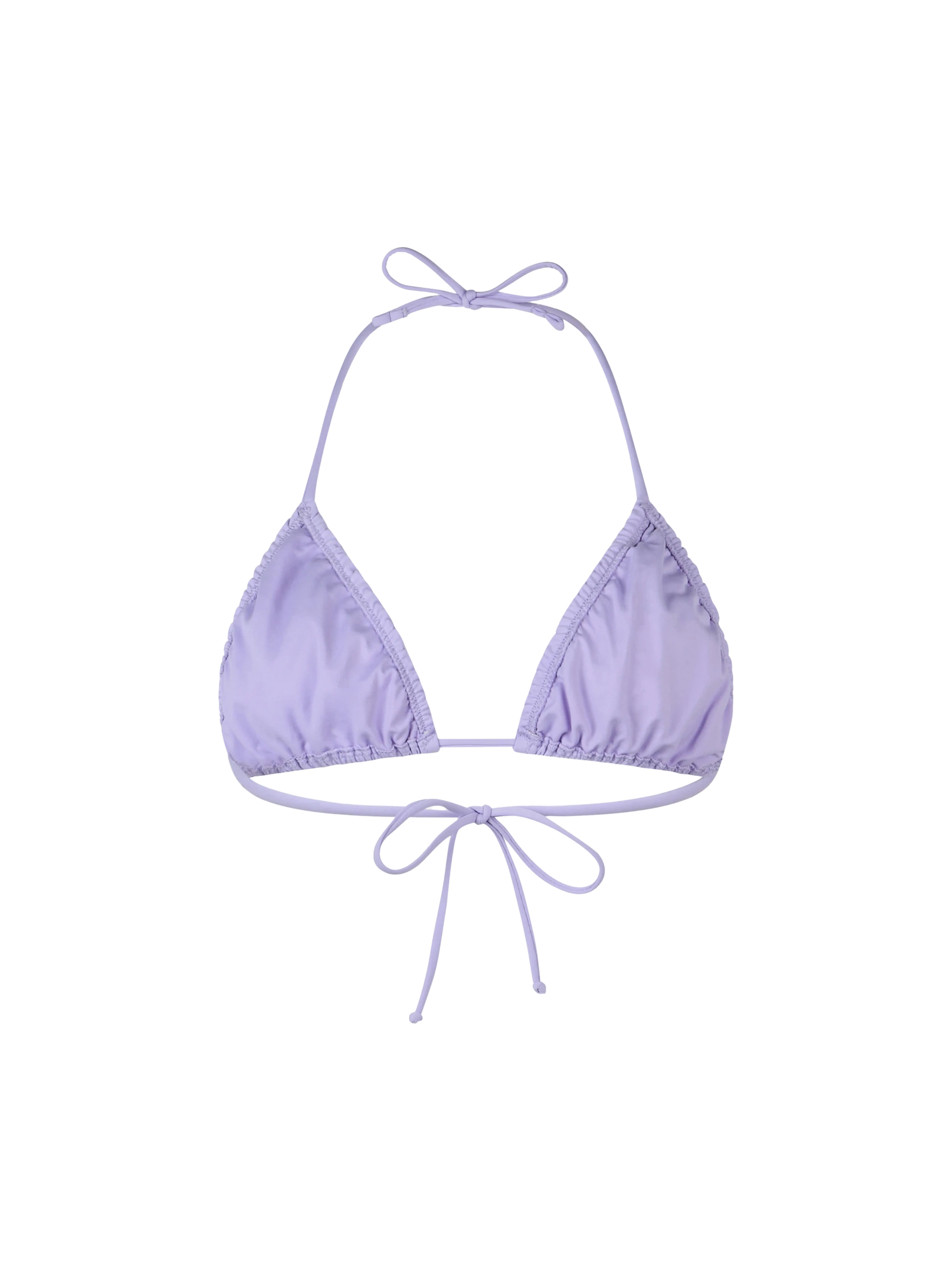 Woman lilac classic triangle top swimsuit Nilly - MC2 Saint Barth