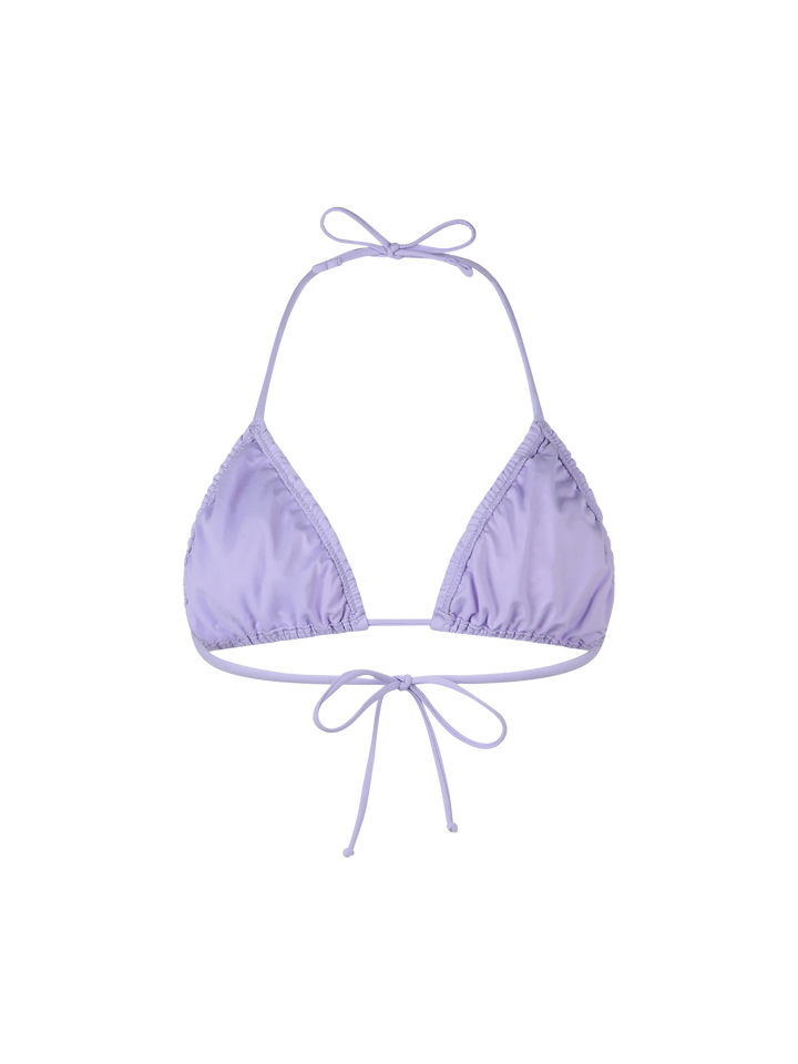 Woman lilac classic triangle top swimsuit Nilly - MC2 Saint Barth