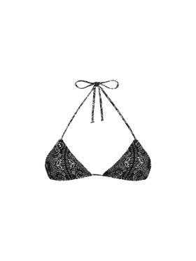 Nilly classic triangle top with bandanna print - MC2 Saint Barth