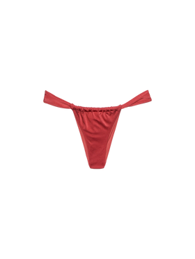 Noelle shimmer brick red cheekiest swim briefs - MC2 Saint Barth