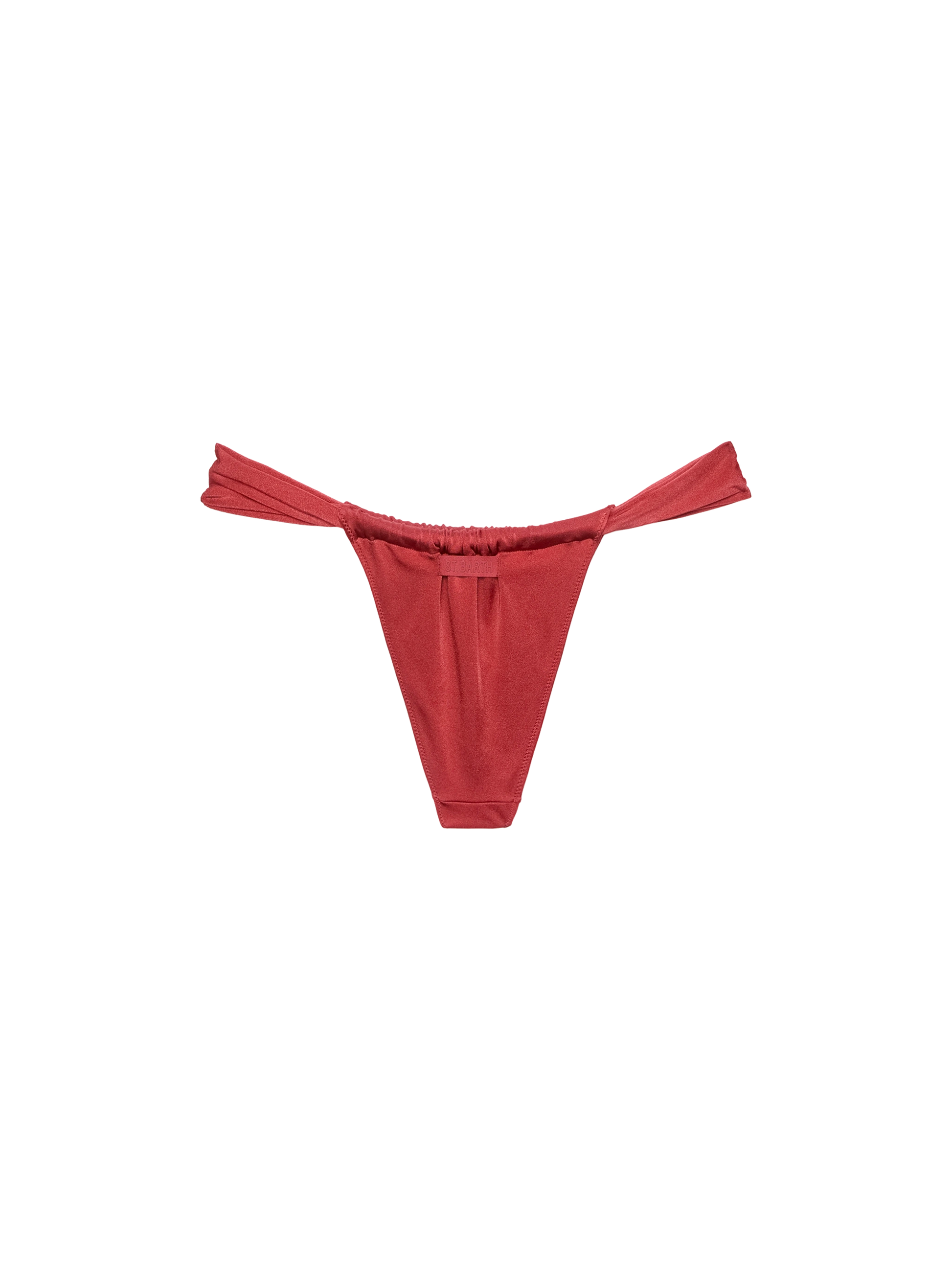 Noelle shimmer brick red cheekiest swim briefs - MC2 Saint Barth