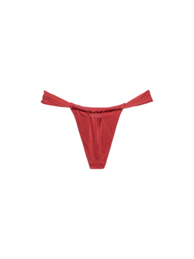 Noelle shimmer brick red cheekiest swim briefs - MC2 Saint Barth