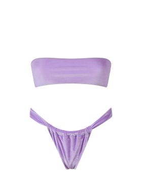 Woman chenille bandeau bikini Rebby Noelle - MC2 Saint Barth