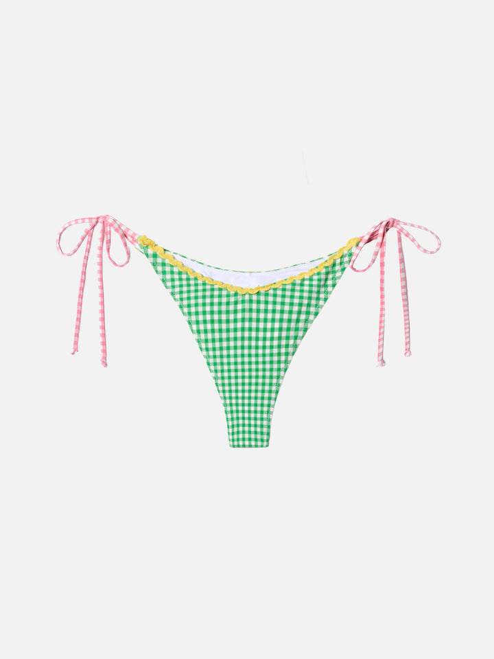 Triangle bikini Janet Norah with gingham print