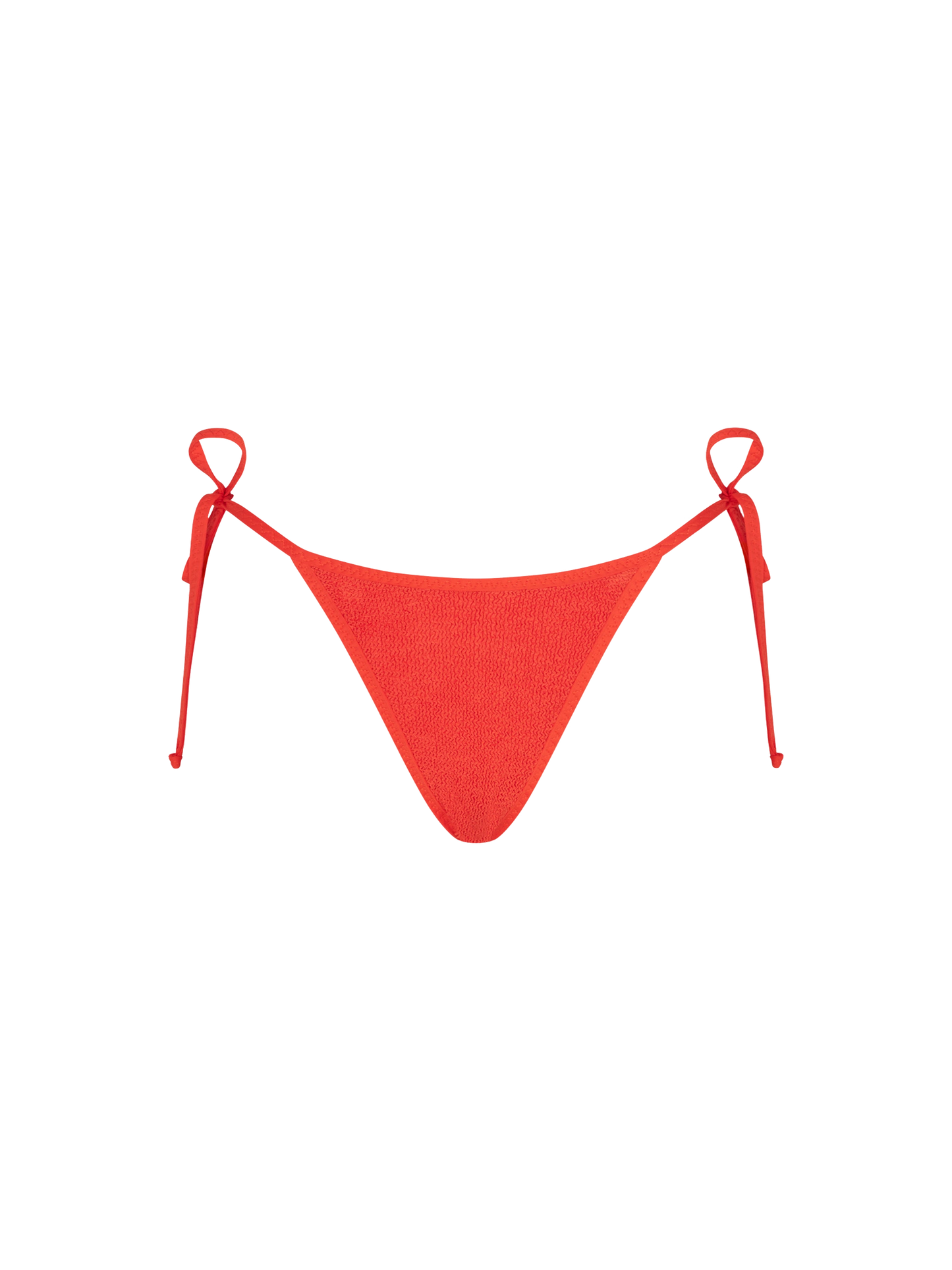 Woman orange crinkle cheeky swim briefs - MC2 Saint Barth