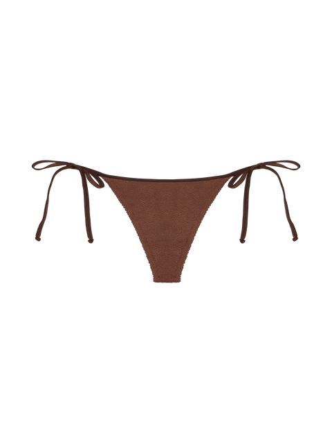 Norah brown crinkle cheekiest swim briefs - MC2 Saint Barth