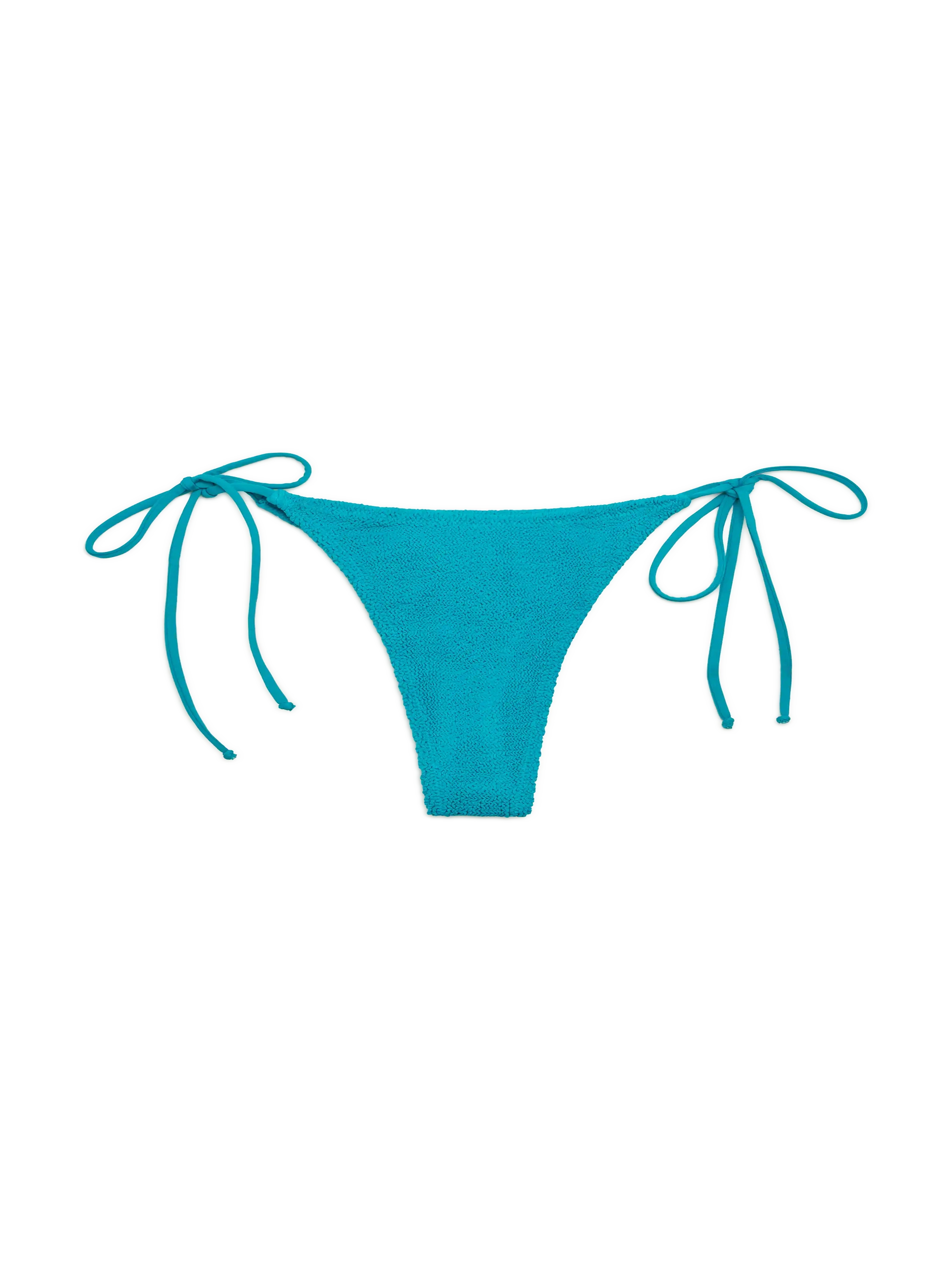 Norah teal crinkle cheekiest swim briefs - MC2 Saint Barth