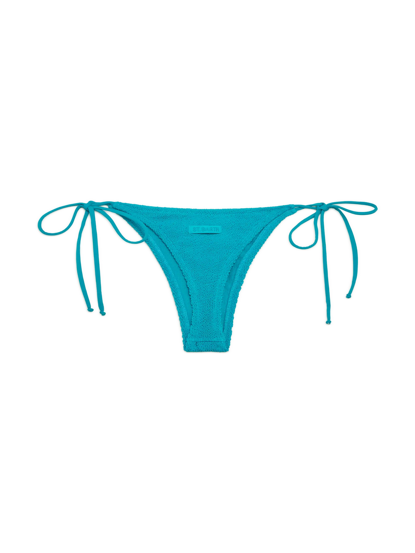 Norah teal crinkle cheekiest swim briefs - MC2 Saint Barth
