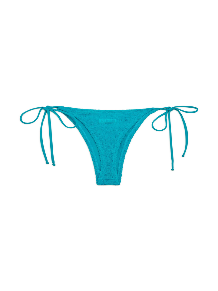 Norah teal crinkle cheekiest swim briefs - MC2 Saint Barth