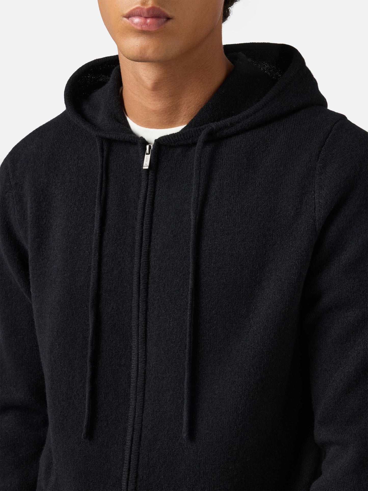 Notting Hoodie aus 100 % Lammwolle, schwarz