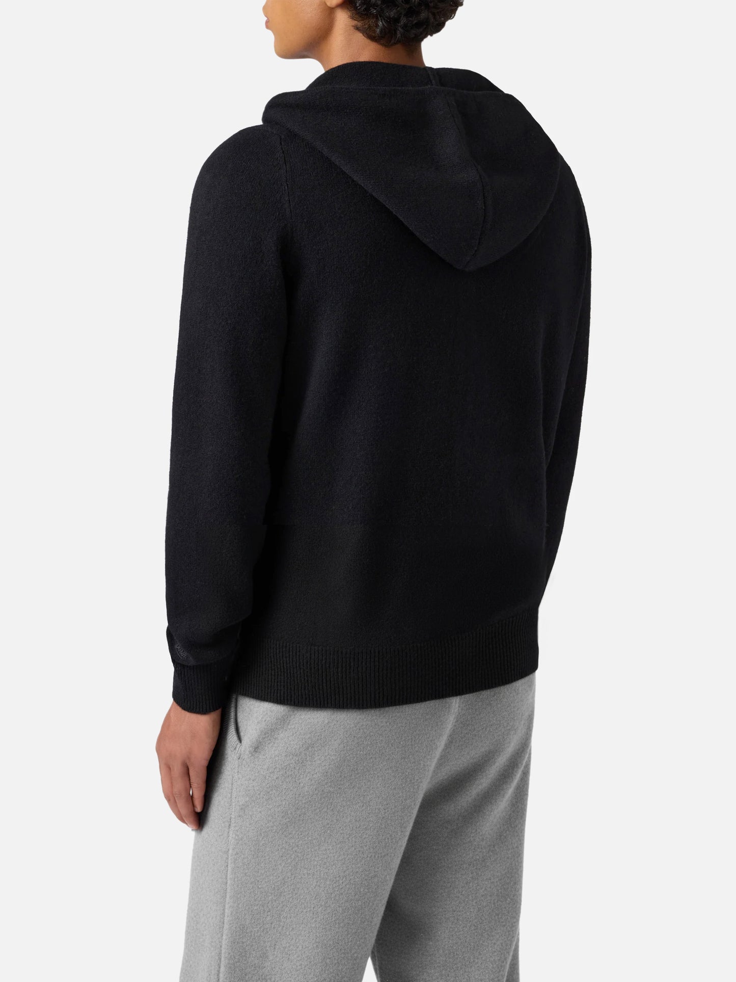 Notting Hoodie aus 100 % Lammwolle, schwarz