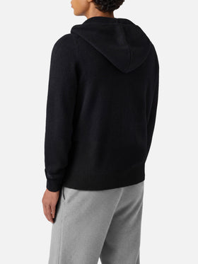 Notting Hoodie aus 100 % Lammwolle, schwarz