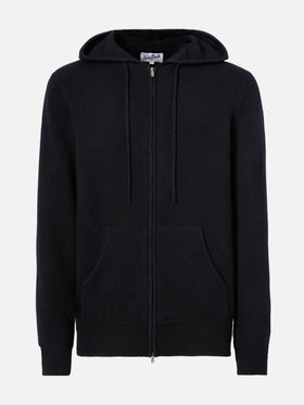 Notting Hoodie aus 100 % Lammwolle, schwarz