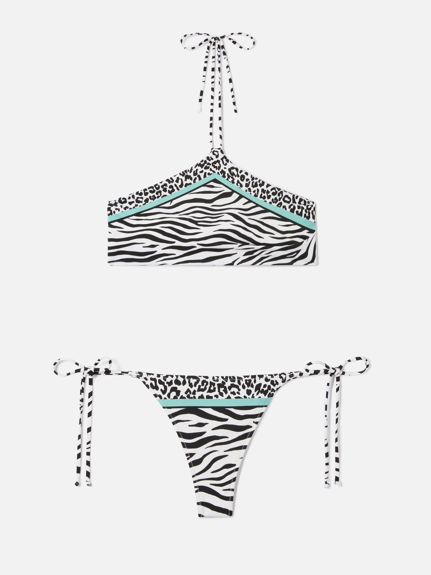 Bikini Nairobi Marielle con stampa animalier multicolor