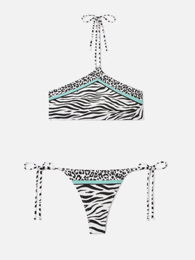 Bikini Nairobi Marielle con stampa animalier multicolor