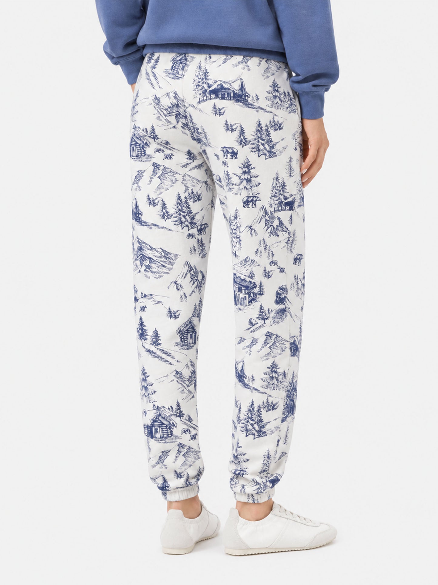 Pantalone in felpa Odalys con stampa toile de jouy