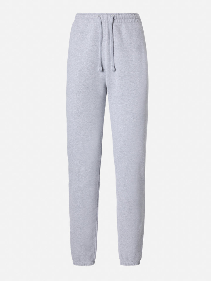 Pantaloni joggers Odalys in pile grigio