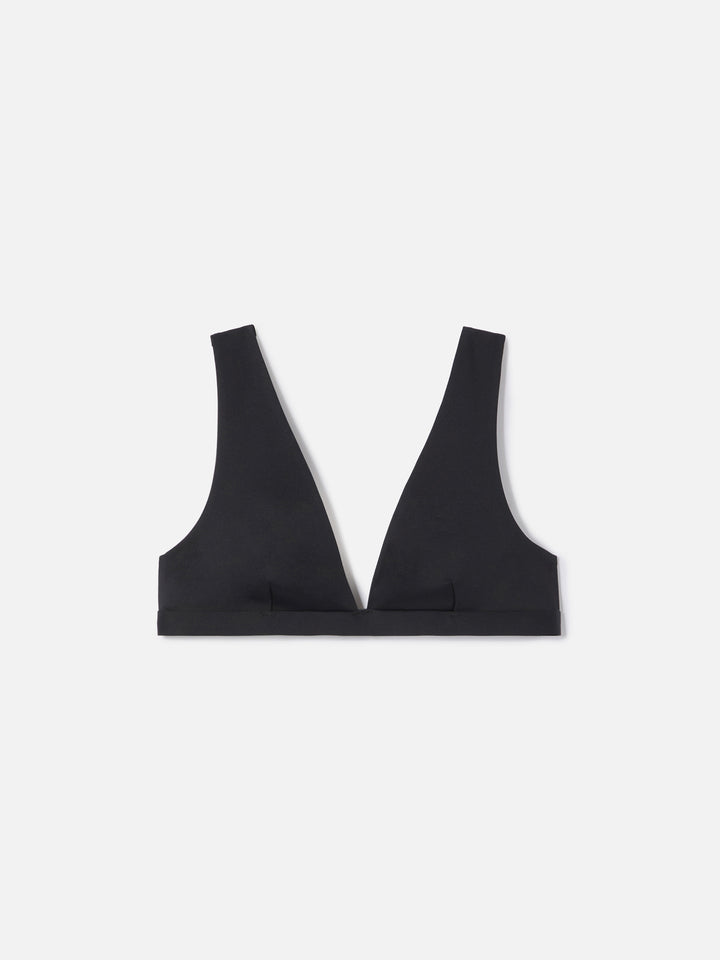 Top bikini Ofelia triangolo a spalla larga nero