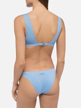 Reanna heatsealed swim briefs - Ofelia heatsealed scooped bralette top - MC2 Saint Barth