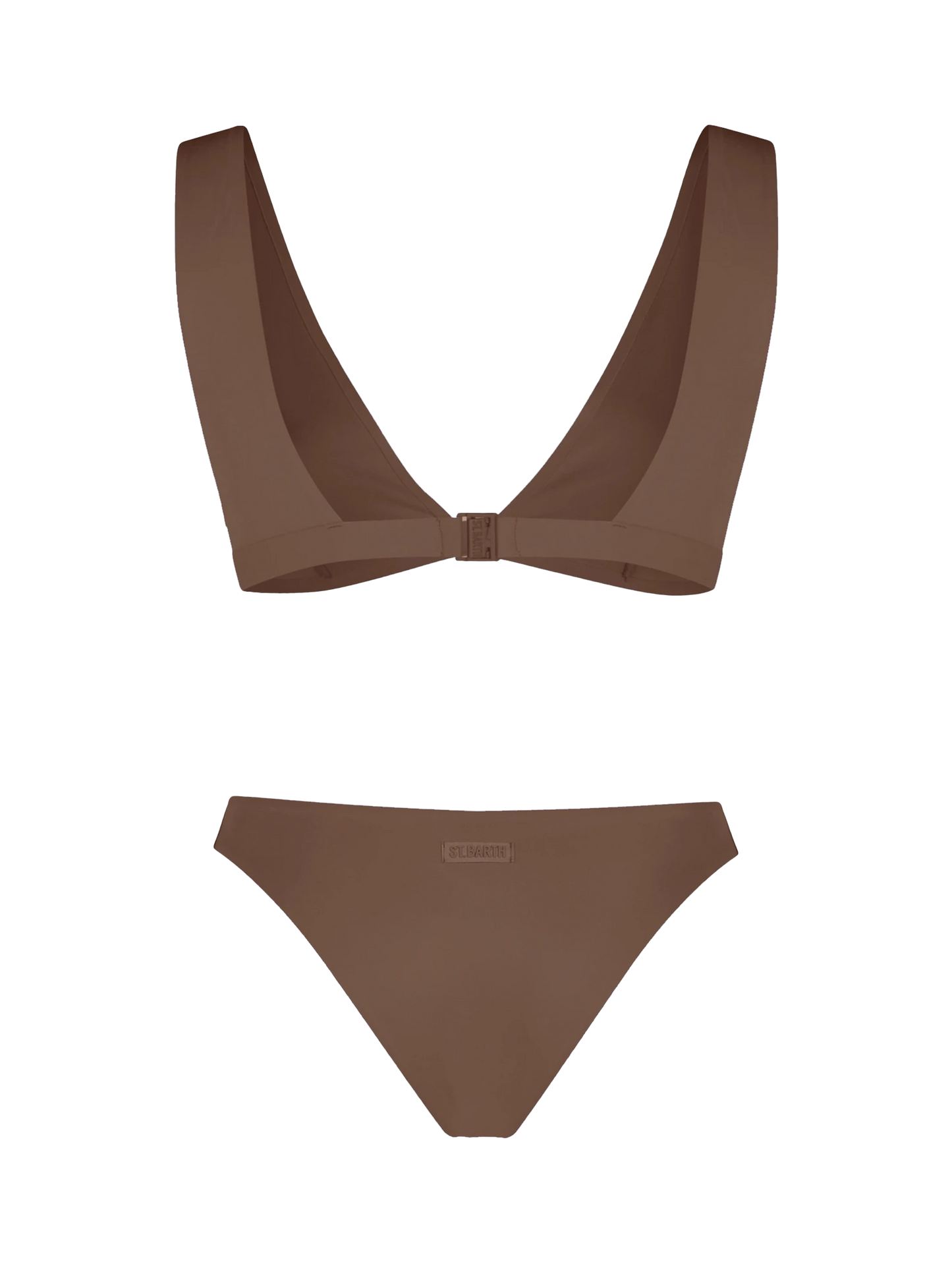 Woman brown heatsealed scooped bikini Ofelia Reanna - MC2 Saint Barth
