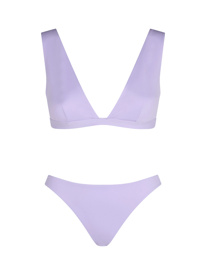 Woman lilac heatsealed scooped bikini Ofelia Reanna - MC2 Saint Barth