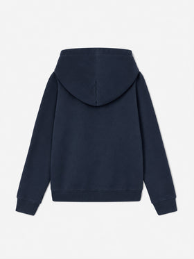 Jungen-Kapuzen-Sweatshirt in Navyblau 