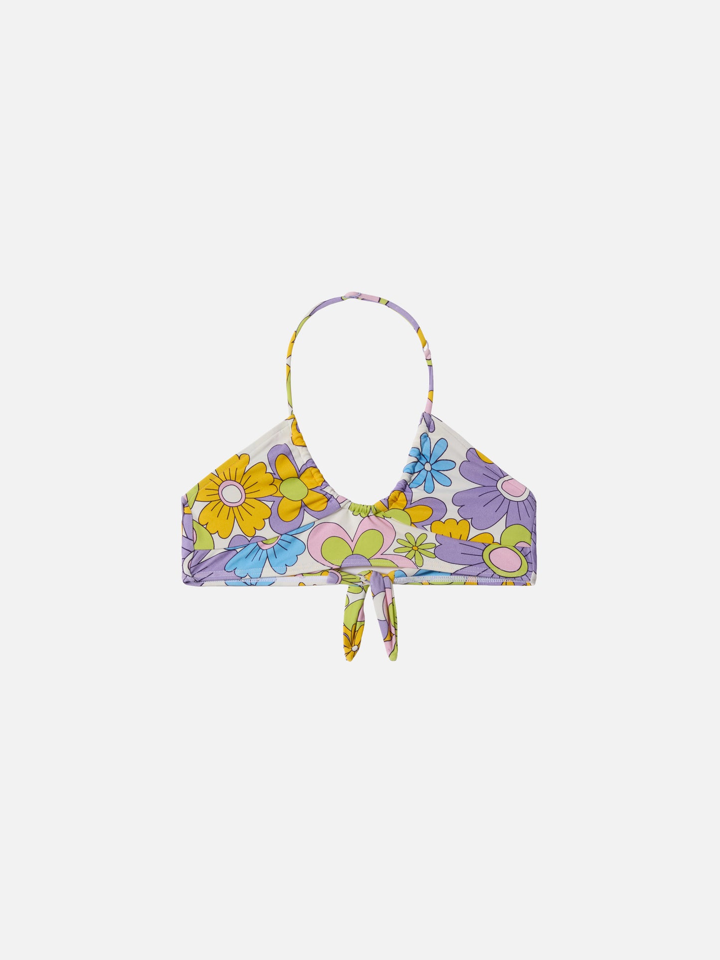 Page Jr Crop-Top mit Hippie-Blumenmuster