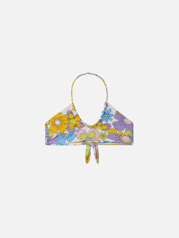 Page Jr Crop-Top mit Hippie-Blumenmuster