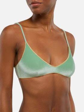 Paloma – Salbeigrünes Samt-U-Bralette