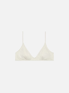 Cremefarbenes U-Ausschnitt-Bralette „Paloma“