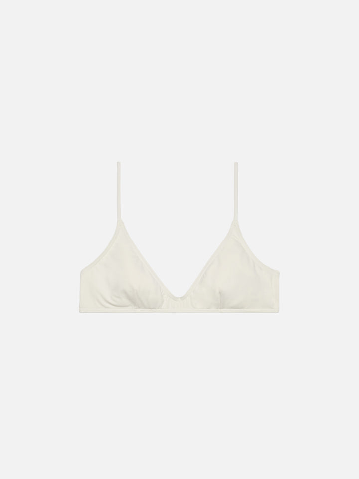 Paloma cream scoop bralette