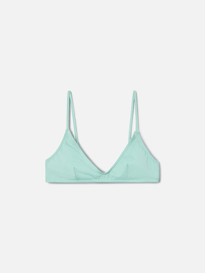 Top bikini Paloma bralette con gancio salvia 