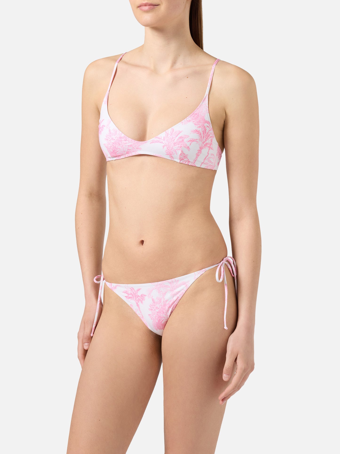Bikini Paloma Marielle con stampa toile de jouy rosa