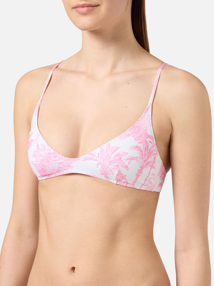 Bikini Paloma Marielle con stampa toile de jouy rosa