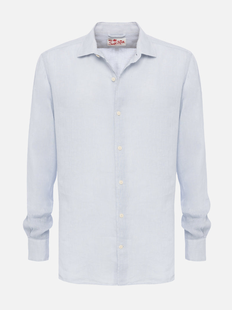 Stone grey linen shirt Pamplona