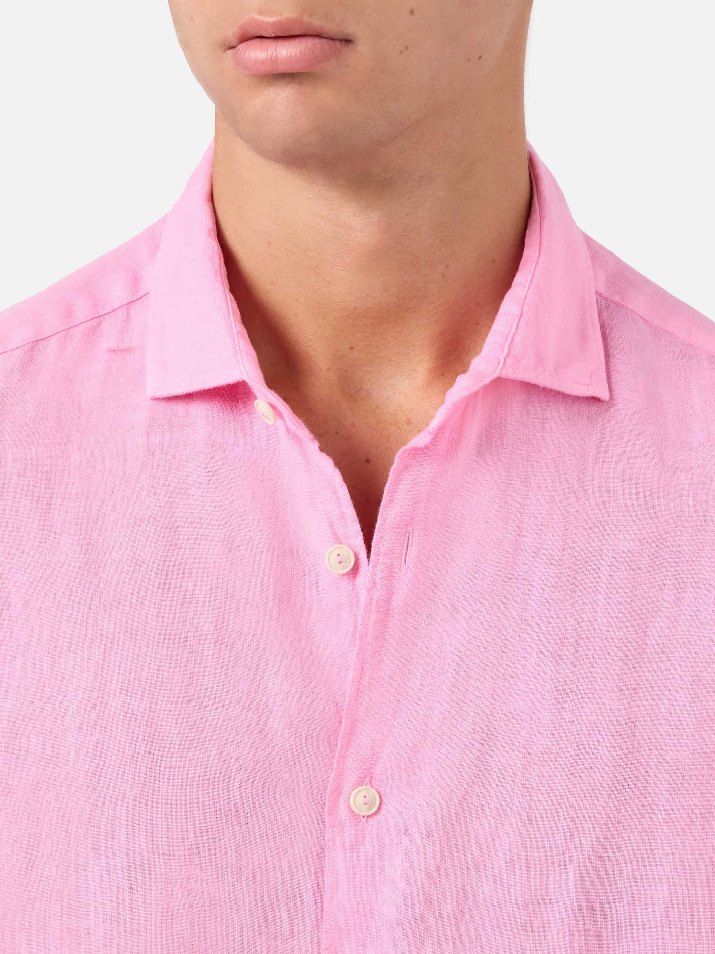 Pamplona pink linen shirt